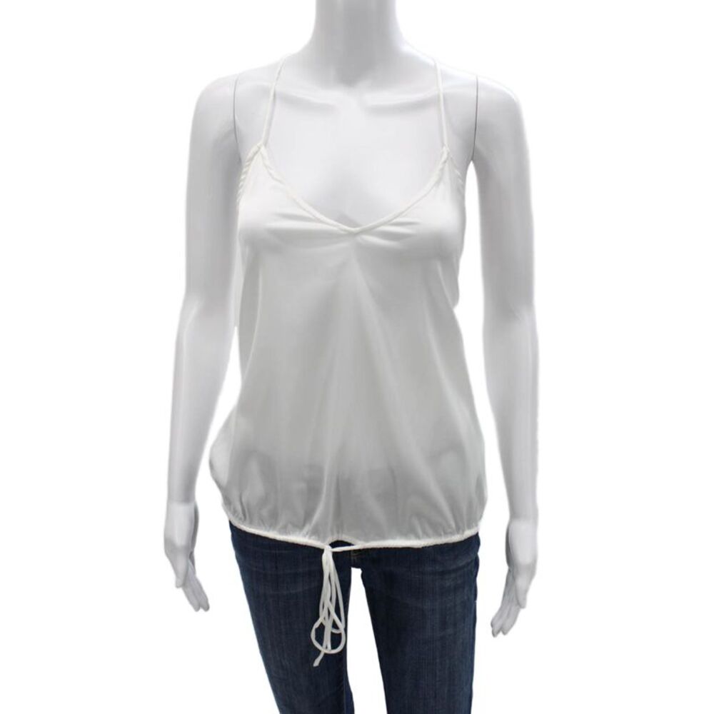 Sugar + Lips Women Camisole White Sleeveless Poly Spandex Size S
